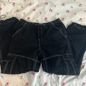 Black Garage cargo parachute pants